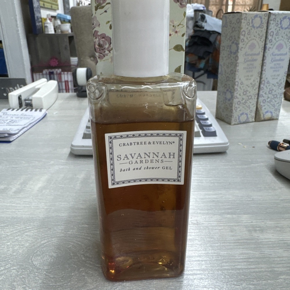 New Vintage Crabtree & Evelyn Savannah Gardens Bath And Shower Gel 6.8 Oz 1998